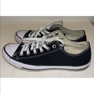 Converse All Star Chuck Taylor Men's Size 8  Shoes Black White Low Top Sneakers